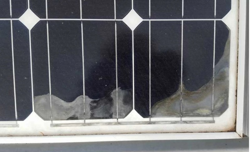 Delaminazione Fotovoltaico - Bolle d'aria